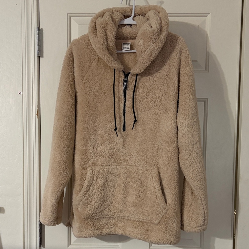 PINK Victoria's Secret Cream Sherpa Jacket
